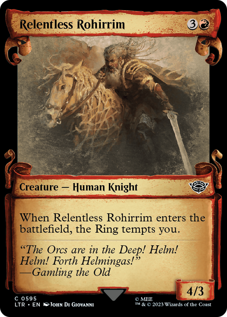 Relentless Rohirrim [The Lord of the Rings: Tales of Middle-Earth Showcase Scrolls] | Grognard Games