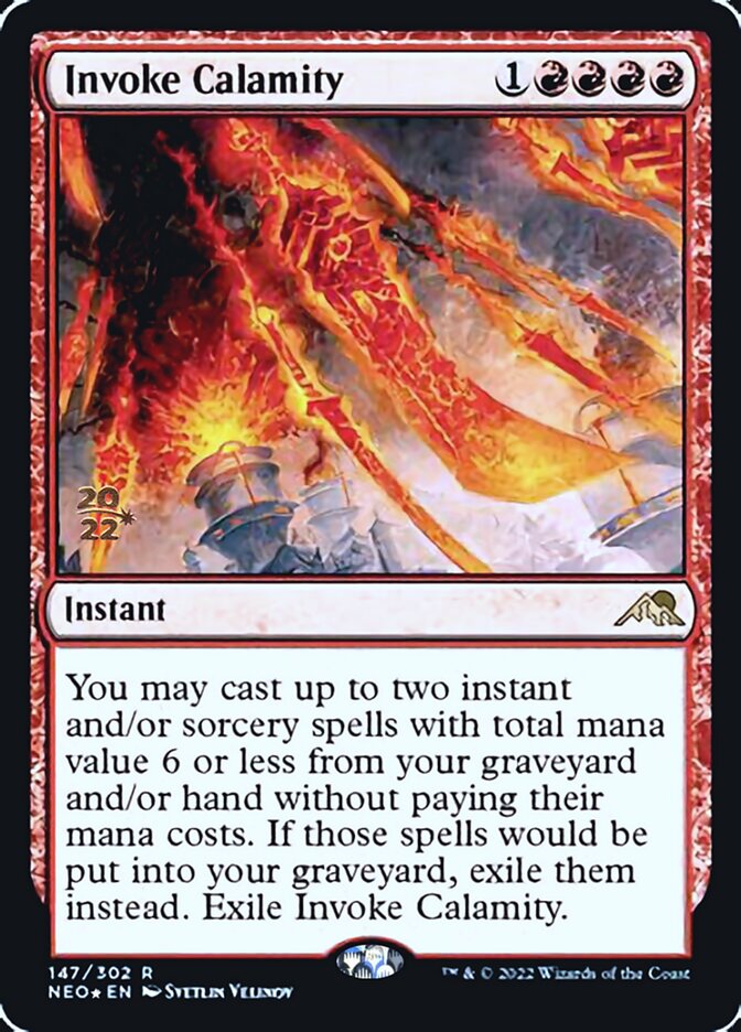 Invoke Calamity [Kamigawa: Neon Dynasty Prerelease Promos] | Grognard Games