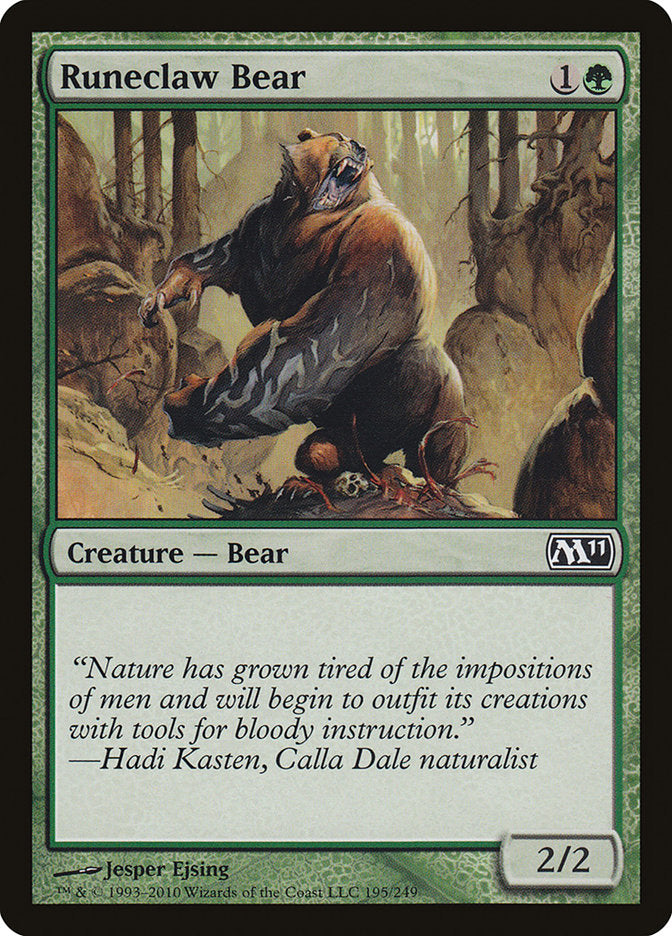 Runeclaw Bear [Magic 2011] | Grognard Games