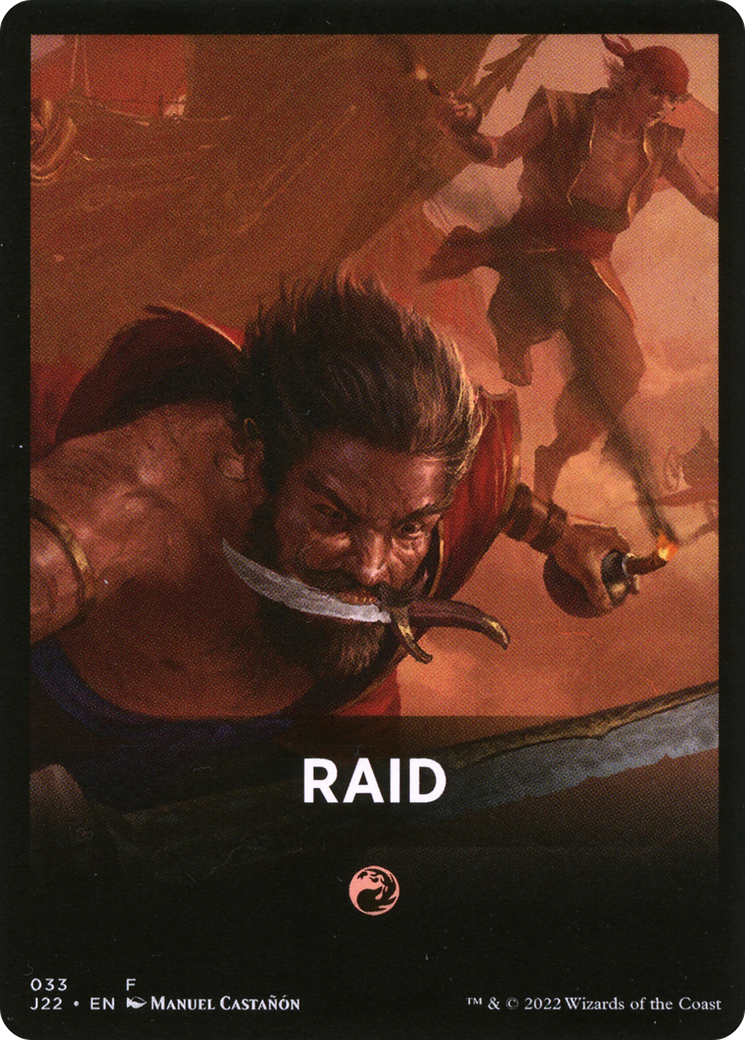 Raid Theme Card [Jumpstart 2022 Front Cards] | Grognard Games