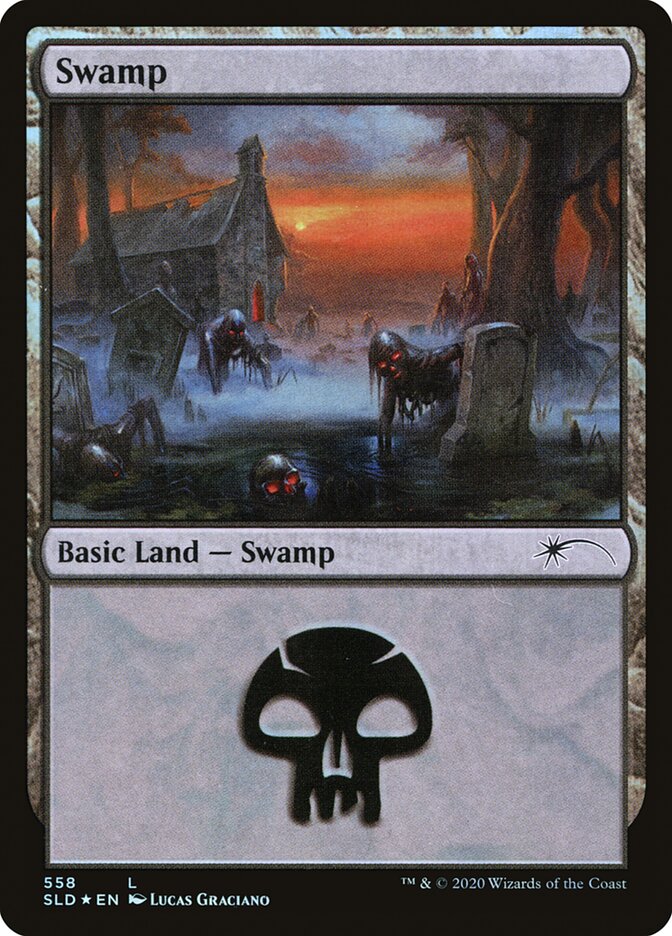 Swamp (Reanimated) (558) [Secret Lair Drop Promos] | Grognard Games