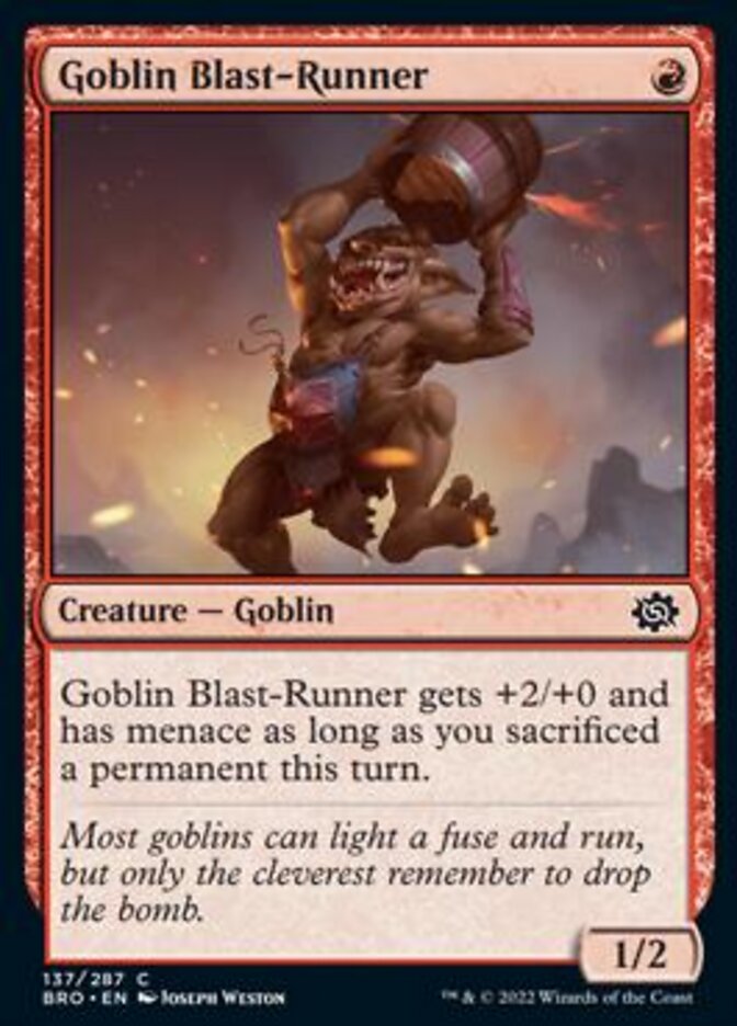 Goblin Blast-Runner [The Brothers' War] | Grognard Games