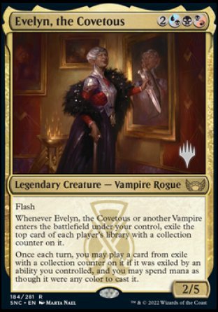 Evelyn, the Covetous (Promo Pack) [Streets of New Capenna Promos] | Grognard Games