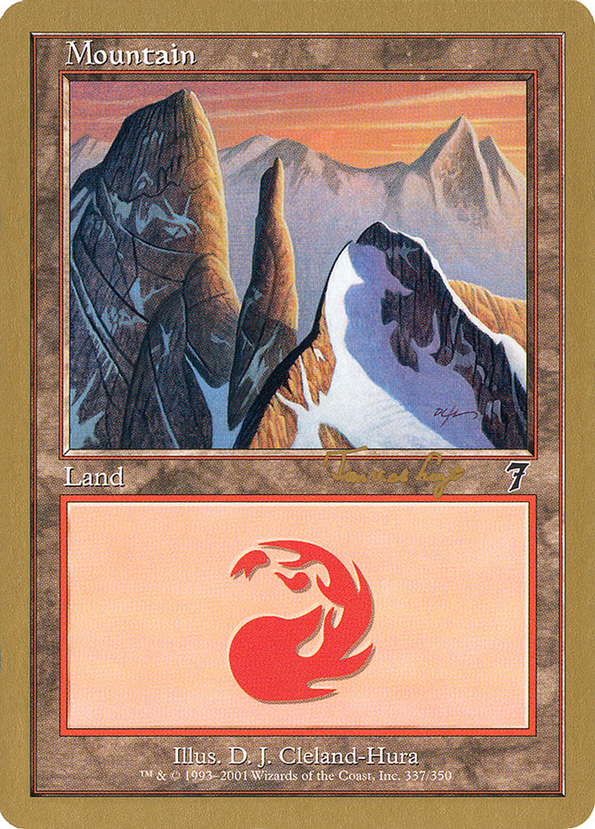 Mountain (337) (Tom van de Logt) [World Championship Decks 2001] | Grognard Games