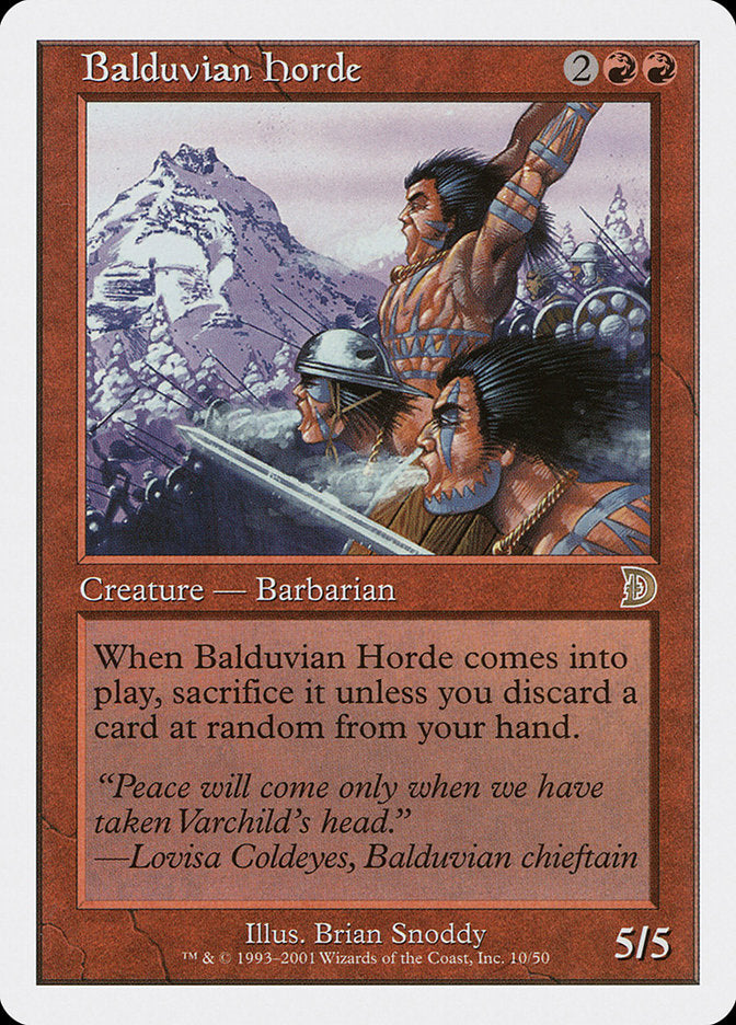 Balduvian Horde [Deckmasters] | Grognard Games