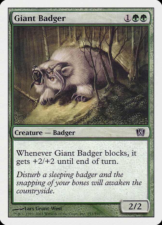 Giant Badger [Eighth Edition] | Grognard Games