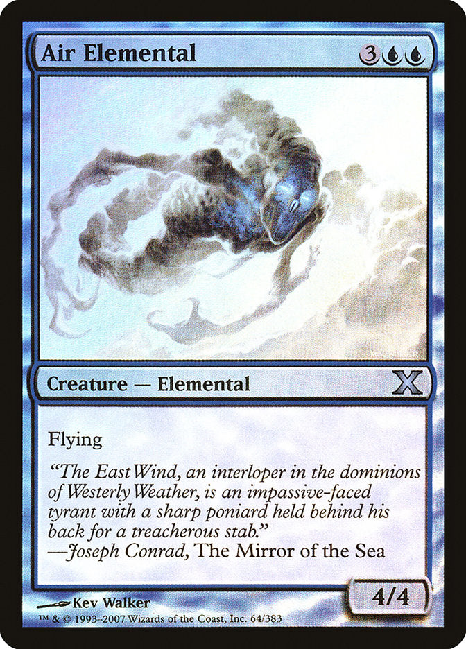 Air Elemental (Premium Foil) [Tenth Edition] | Grognard Games