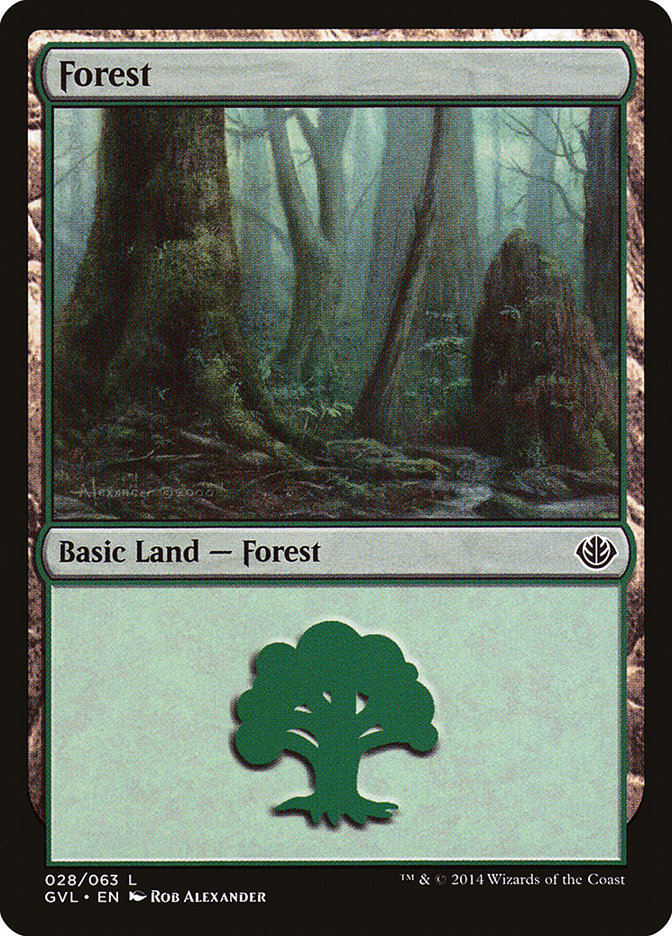 Forest (28) (Garruk vs. Liliana) [Duel Decks Anthology] | Grognard Games