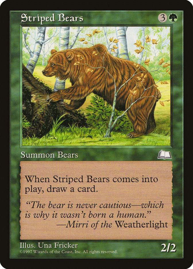 Striped Bears [Weatherlight] | Grognard Games