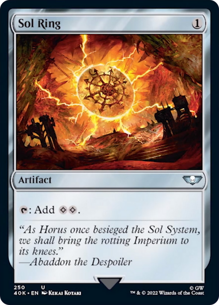 Sol Ring (250) (Surge Foil) [Universes Beyond: Warhammer 40,000] | Grognard Games