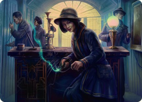 Wiretapping Art Card [Streets of New Capenna Art Series] | Grognard Games