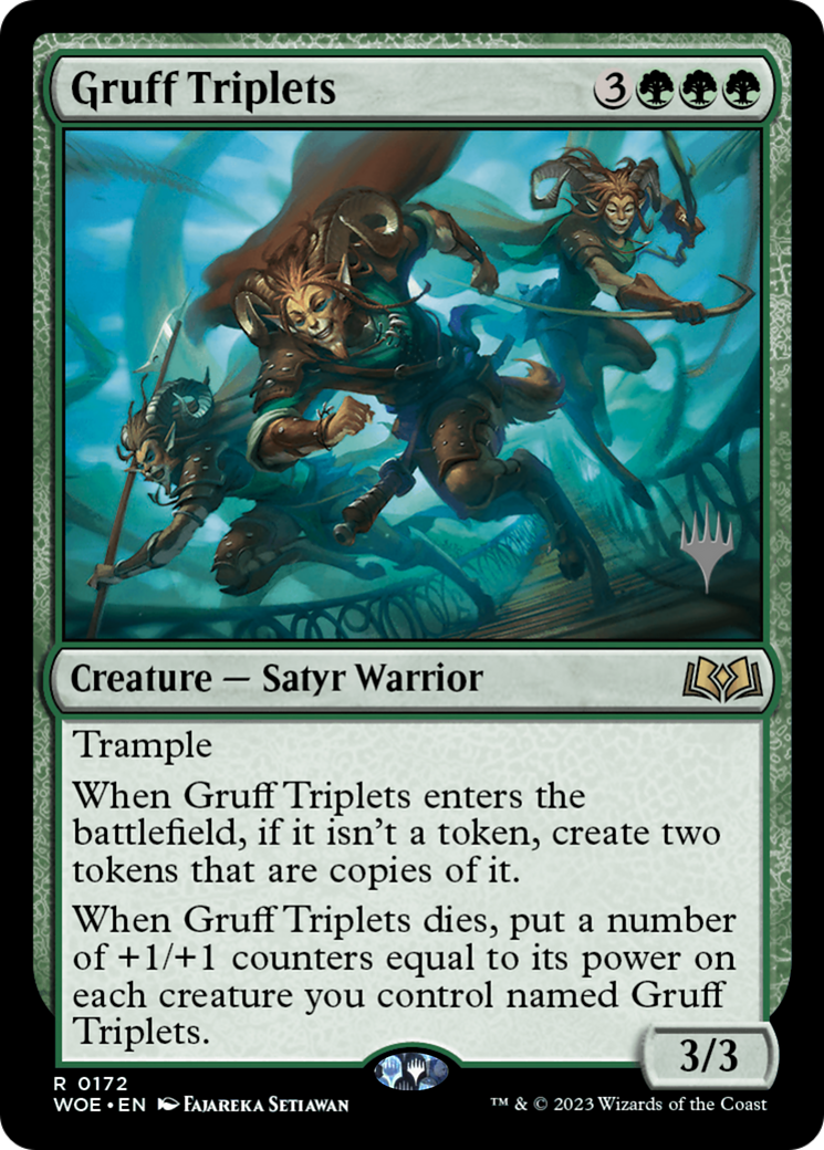 Gruff Triplets (Promo Pack) [Wilds of Eldraine Promos] | Grognard Games