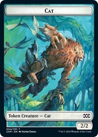 Cat // Copy Double-sided Token [Double Masters Tokens] | Grognard Games