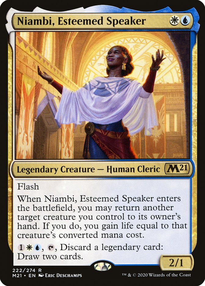 Niambi, Esteemed Speaker [Core Set 2021] | Grognard Games