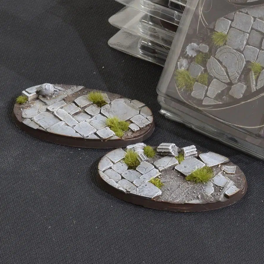 Gamers Grass Battle Ready Bases Temple 90mm Oval | Grognard Games