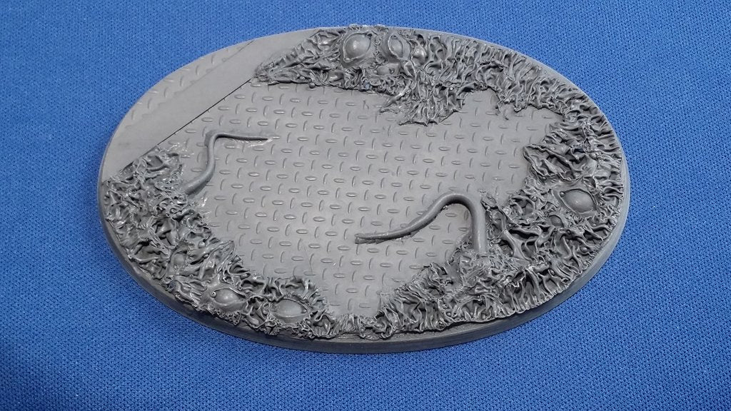 Elrik's Hobbies: Corrupted Outpost Base Oval 105 x 70mm | Grognard Games