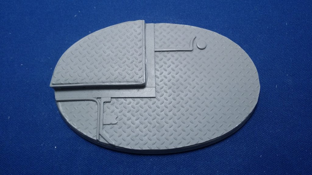 Elrik's Hobbies: Cyberpunk Industrial Base Oval 105 x70mm | Grognard Games