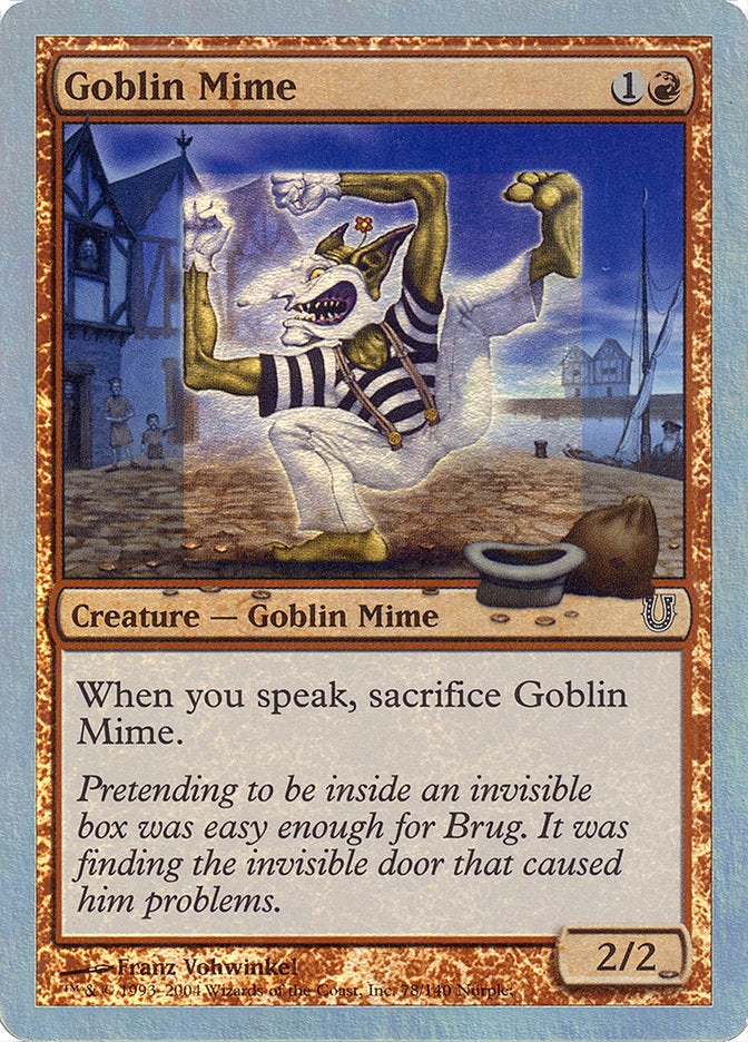 Goblin Mime [Unhinged] | Grognard Games