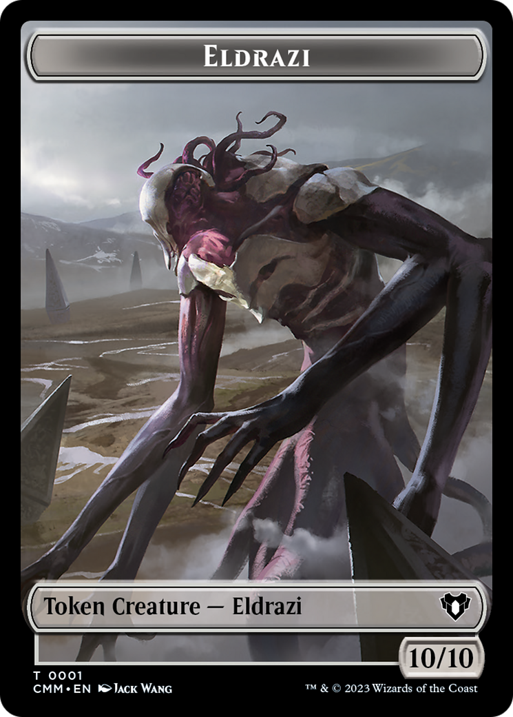 Eldrazi // Knight Double-Sided Token [Commander Masters Tokens] | Grognard Games