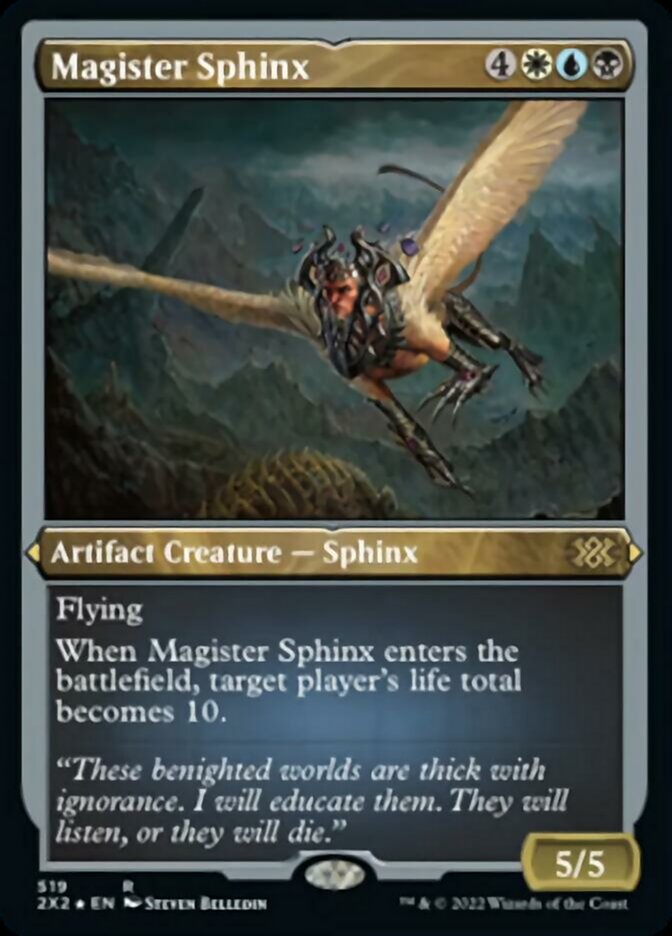 Magister Sphinx (Foil Etched) [Double Masters 2022] | Grognard Games