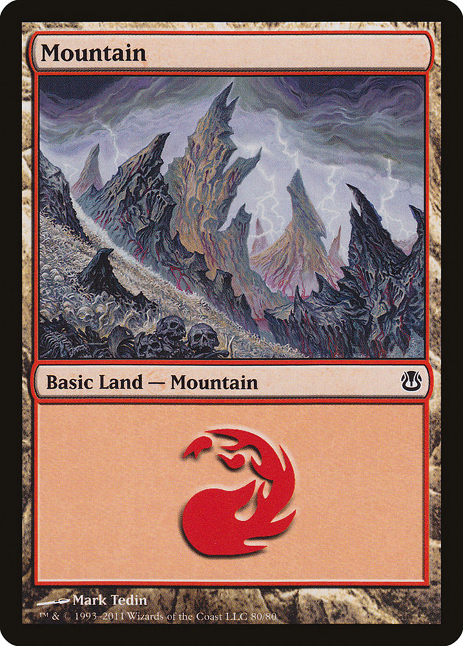 Mountain (80) [Duel Decks: Ajani vs. Nicol Bolas] | Grognard Games