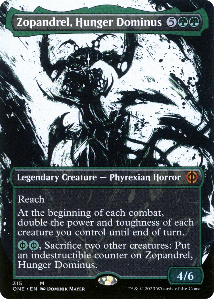 Zopandrel, Hunger Dominus (Borderless Ichor) [Phyrexia: All Will Be One] | Grognard Games