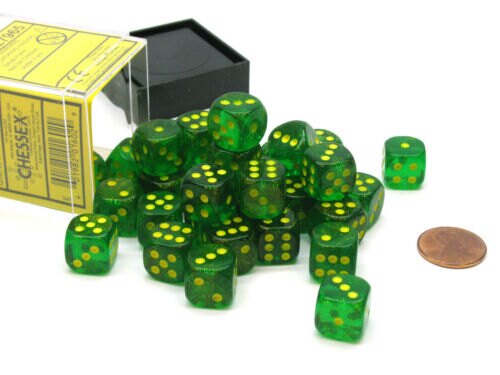 CHX27965 Borealis Maple Green/yellow 36 D6 set | Grognard Games
