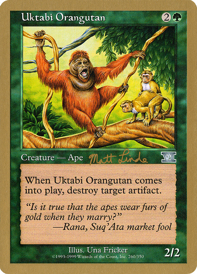 Uktabi Orangutan (Matt Linde) [World Championship Decks 1999] | Grognard Games