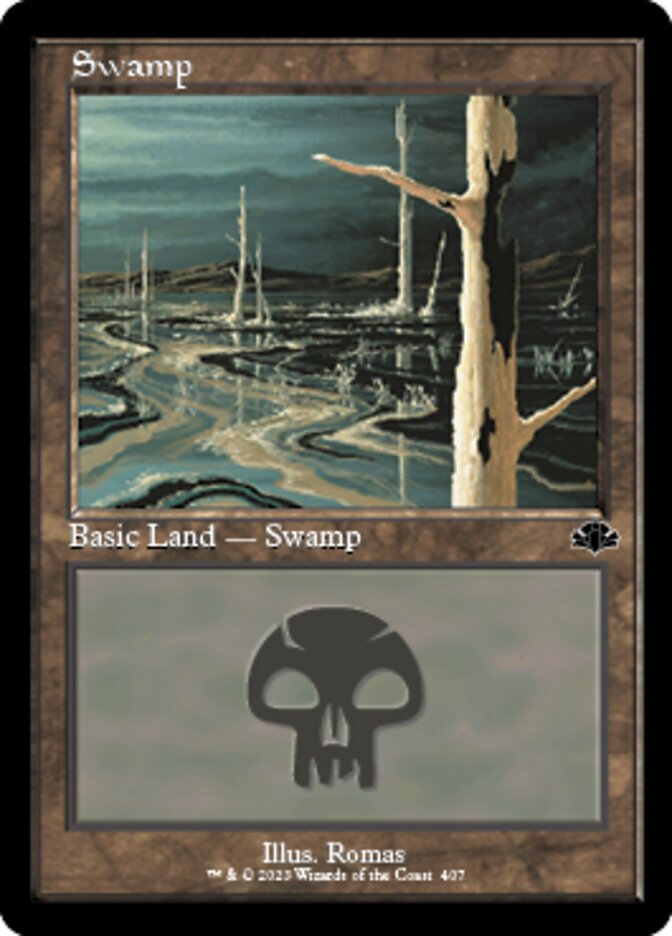 Swamp (407) (Retro) [Dominaria Remastered] | Grognard Games