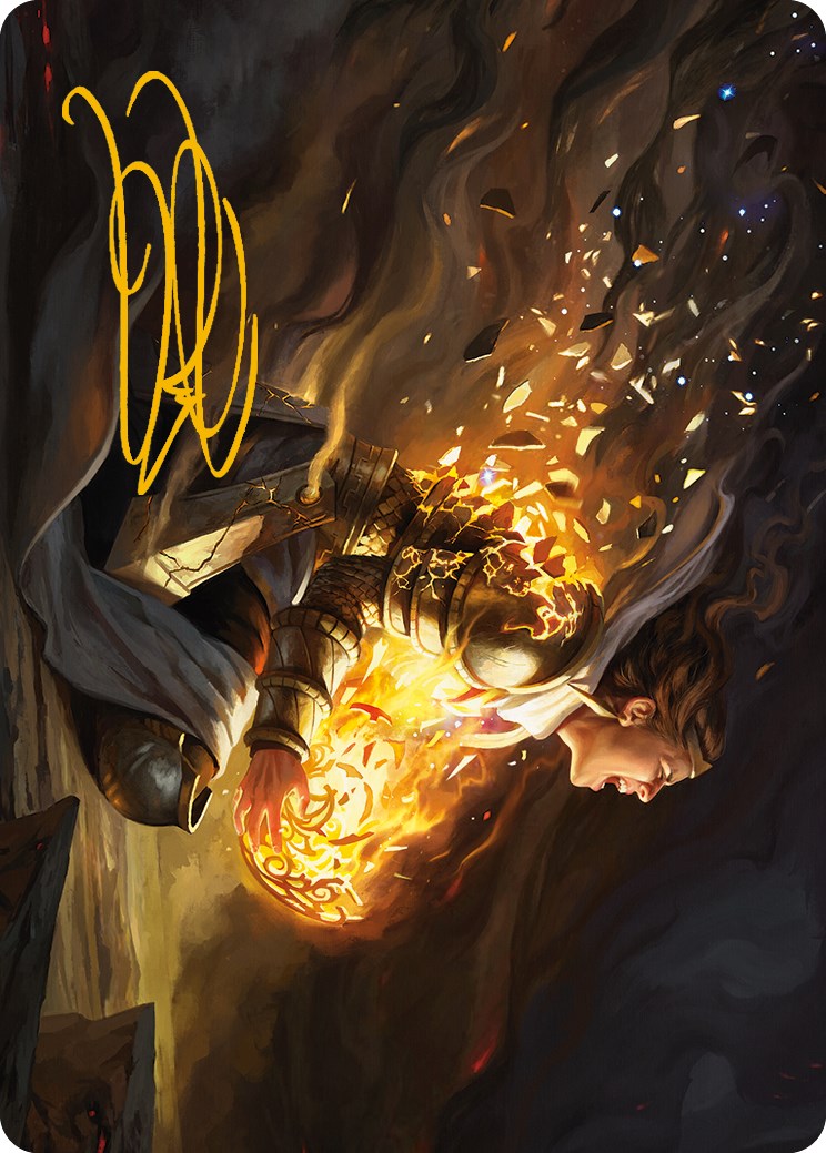 Vanish into Eternity Art Card (Gold-Stamped Signature) [Phyrexia: All Will Be One Art Series] | Grognard Games