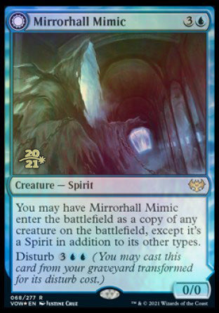 Mirrorhall Mimic // Ghastly Mimicry [Innistrad: Crimson Vow Prerelease Promos] | Grognard Games