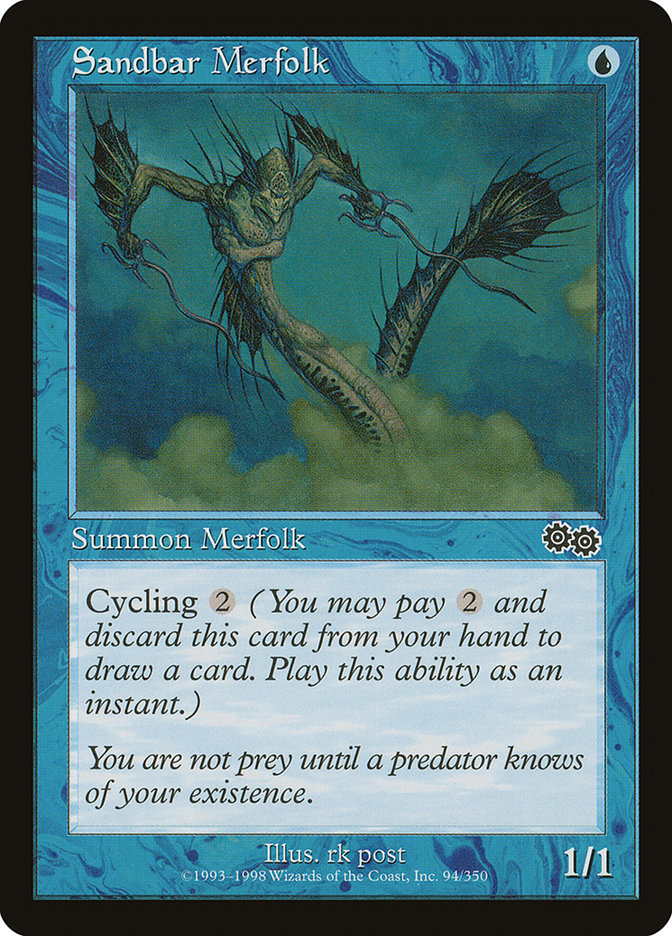 Sandbar Merfolk [Urza's Saga] | Grognard Games