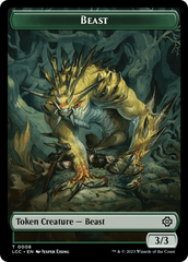Beast // Merfolk (0003) Double-Sided Token [The Lost Caverns of Ixalan Commander Tokens] | Grognard Games