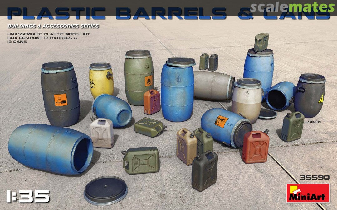 Miniart Plastic Barrels and Cans | Grognard Games