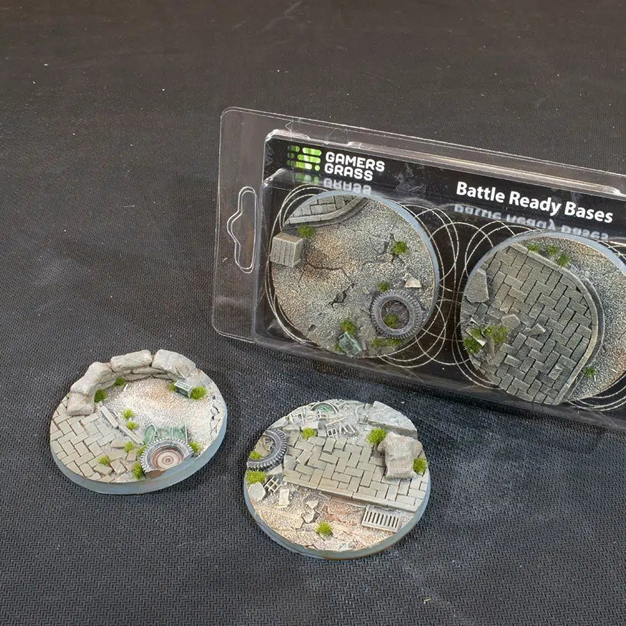 Gamers Grass Battle Ready Bases Urban Warfare 60mm Round | Grognard Games