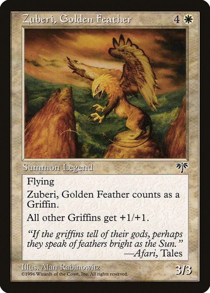Zuberi, Golden Feather [Mirage] | Grognard Games