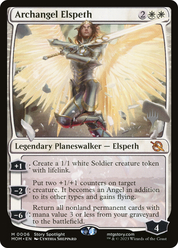 Archangel Elspeth (Promo Pack) [March of the Machine Promos] | Grognard Games
