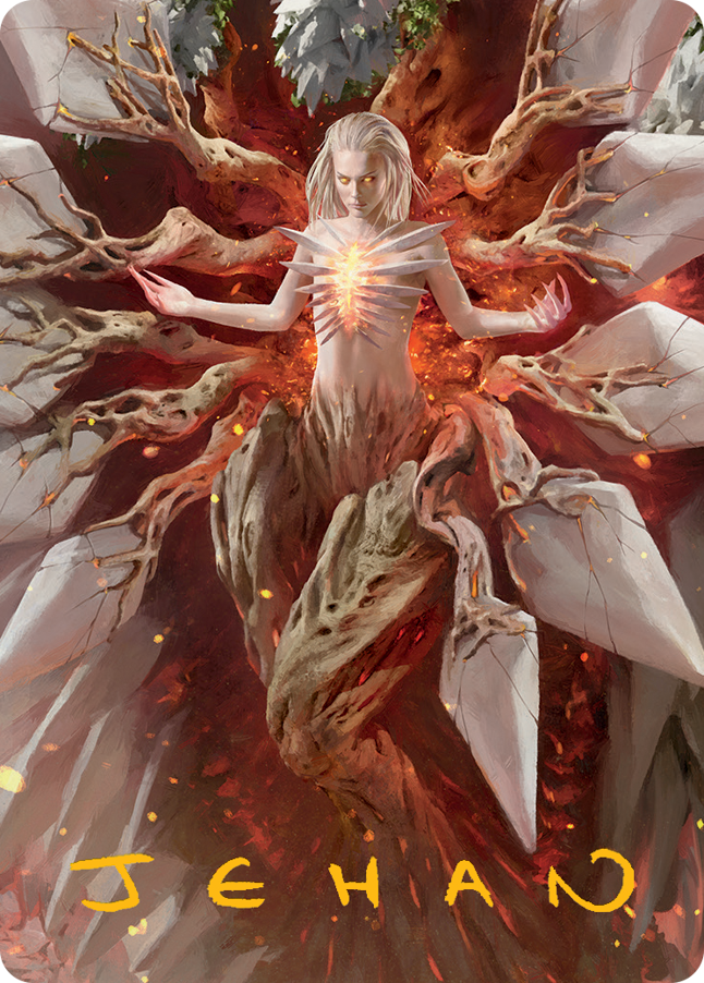 Wrenn and Realmbreaker Art Card (Gold-Stamped Signature) [March of the Machine Art Series] | Grognard Games