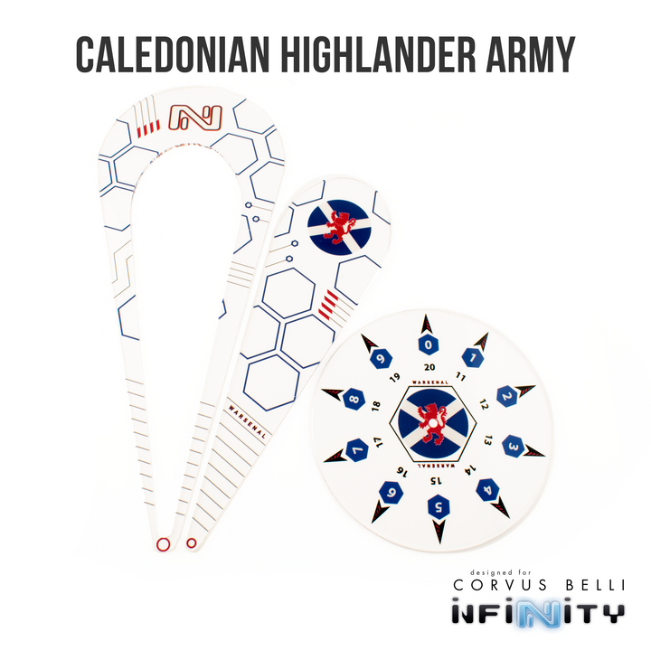 Infinity Warsenal Template Set: Caledonian Highlander Army | Grognard Games