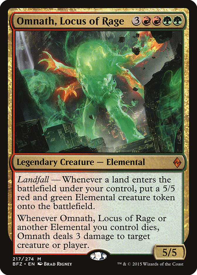 Omnath, Locus of Rage [Battle for Zendikar] | Grognard Games
