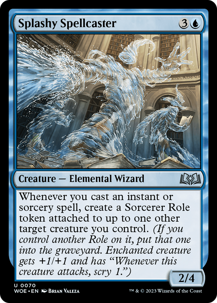 Splashy Spellcaster [Wilds of Eldraine] | Grognard Games