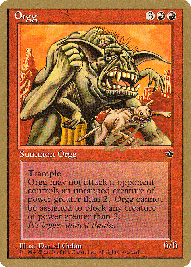 Orgg (Eric Tam) [Pro Tour Collector Set] | Grognard Games