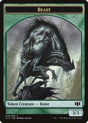 Elemental // Beast (019/036) Double-sided Token [Commander 2014 Tokens] | Grognard Games