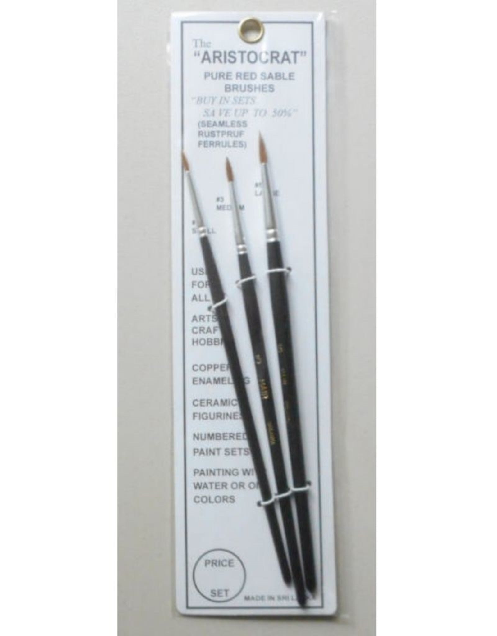 Aristocrat Pure Red Sable Brush Set | Grognard Games