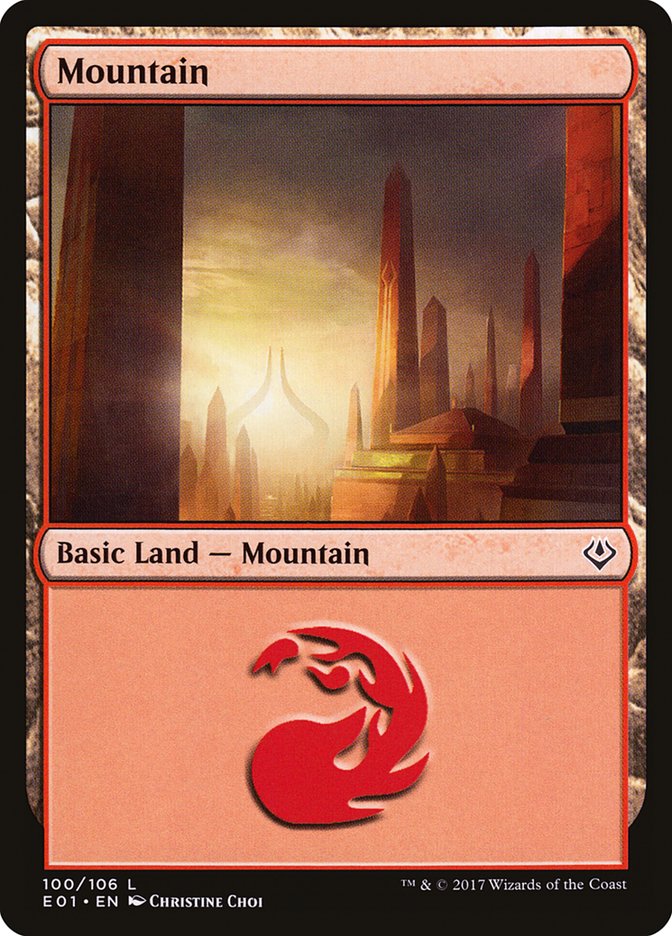 Mountain (100) [Archenemy: Nicol Bolas] | Grognard Games