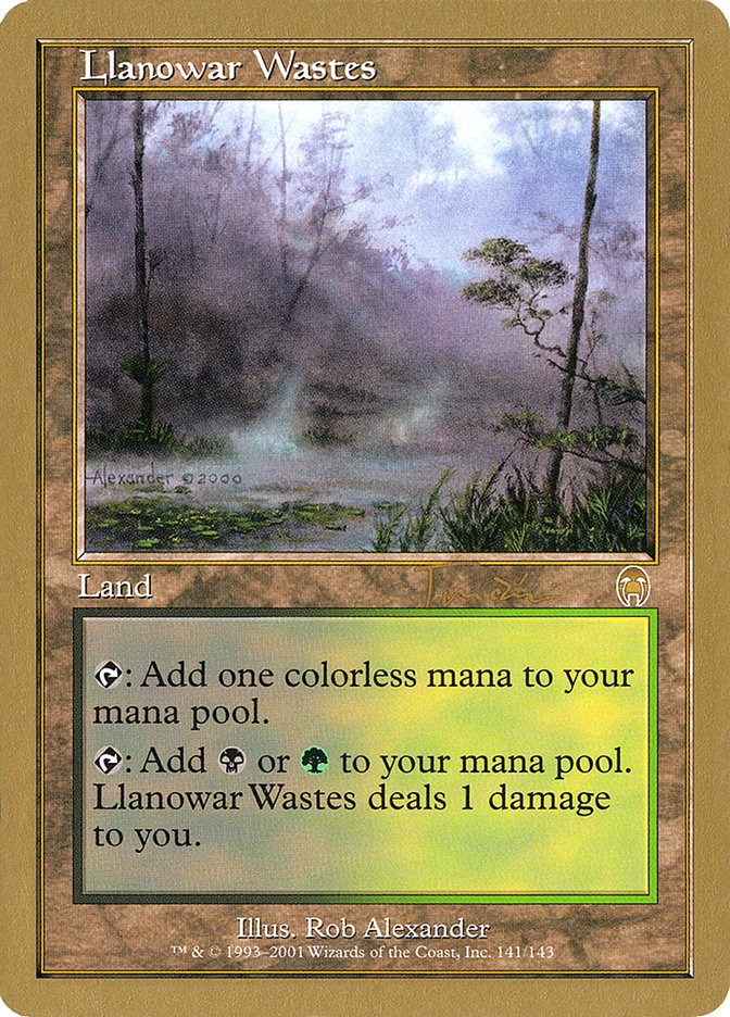 Llanowar Wastes (Jan Tomcani) [World Championship Decks 2001] | Grognard Games