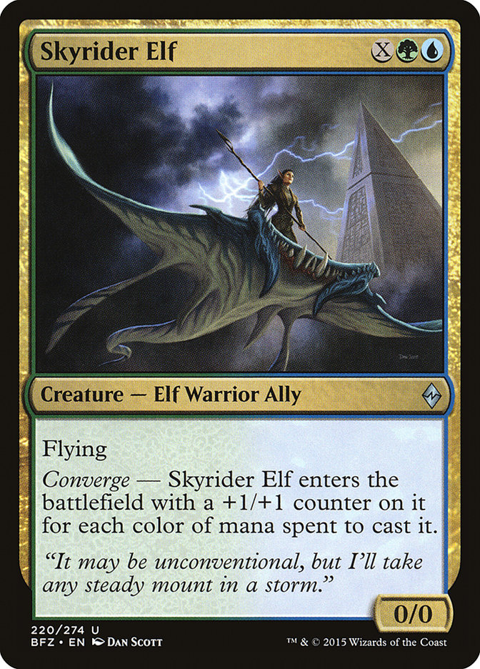 Skyrider Elf [Battle for Zendikar] | Grognard Games