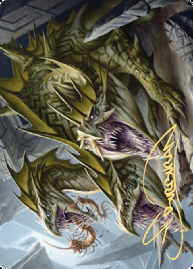 Grakmaw, Skyclave Ravager Art Card (Gold-Stamped Signature) [Zendikar Rising Art Series] | Grognard Games