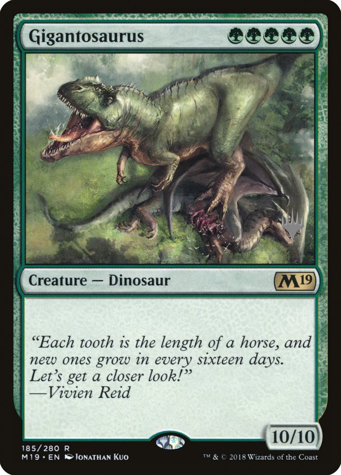 Gigantosaurus (Promo Pack) [Core Set 2019 Promos] | Grognard Games