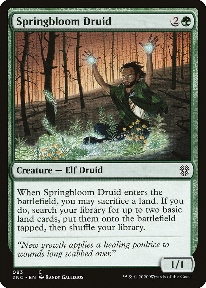 Springbloom Druid [Zendikar Rising Commander] | Grognard Games